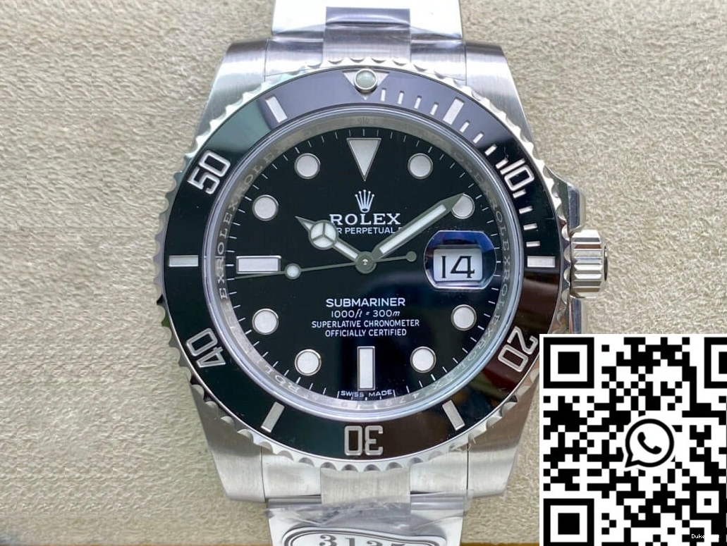 Rolex V4 Clean Black Factory Submariner Dial 116610LN-97200 0428